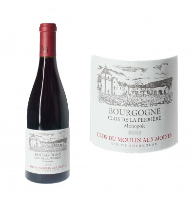 Bourgogne rouge "Clos de la Perrière" 2022 Monopole BIO - Domaine Clos du Moulin aux Moines