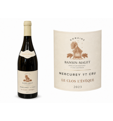 Mercurey 1er Cru « Le Clos l'Évêque » 2023 – Domaine Jeannin-Malet